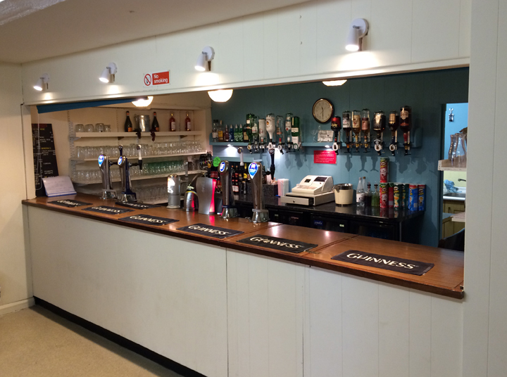 the bar